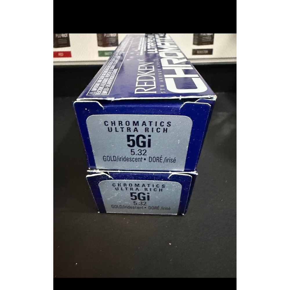 Redken Chromatics Ultra Rich 5Gi 5.32 Gold/Iridescent Permanent Hair Color 2pk